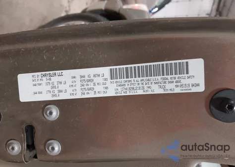 2008 Dodge Ram 1500 Slt из США, поврежденный, VIN 1D7HA18298J219126